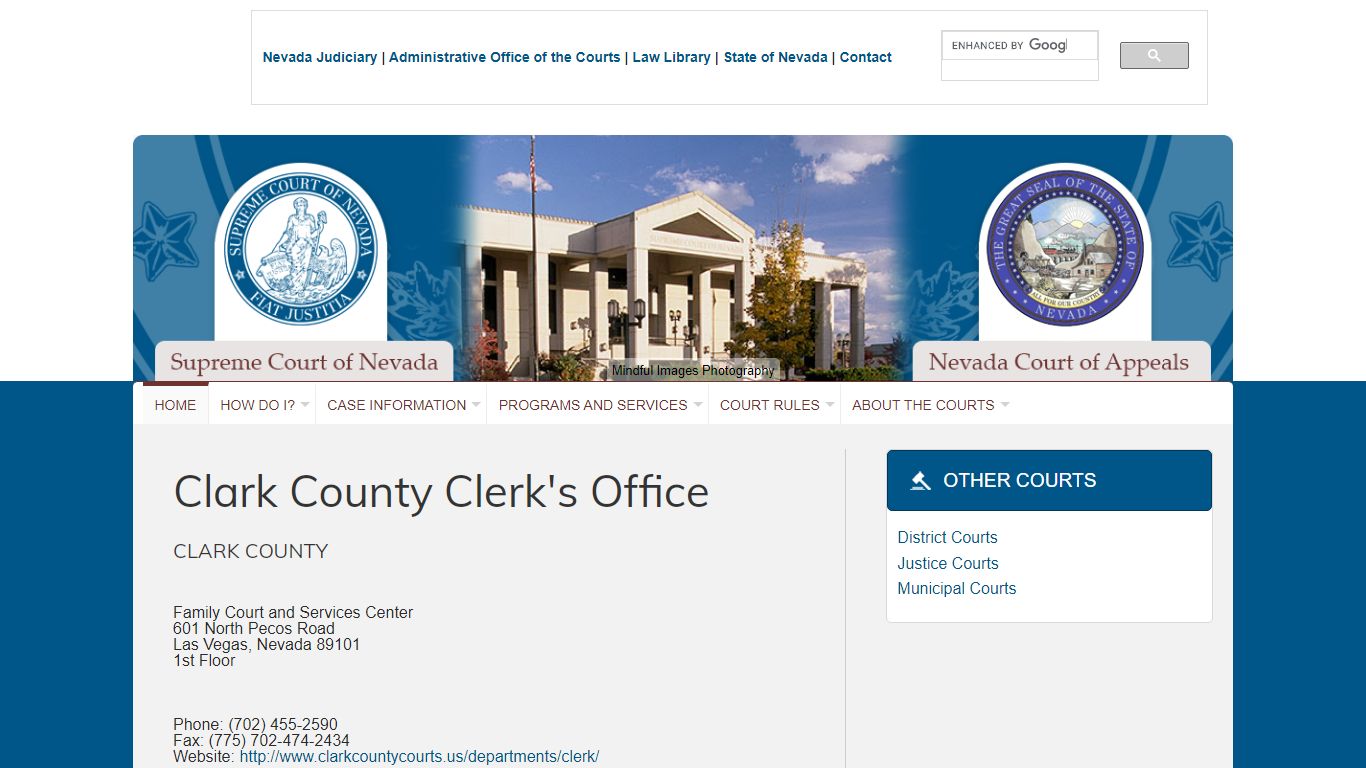 Clark County Clerk's Office - nvcourts